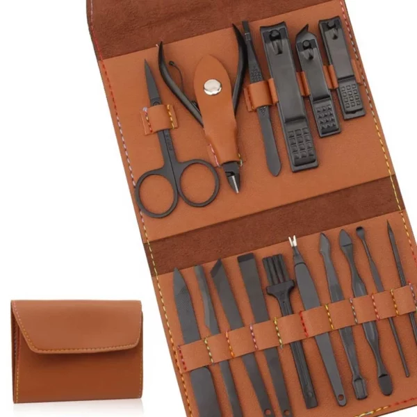 Manicure and Pedicure Set 16-Piece Collection Model 16-Leather (6)