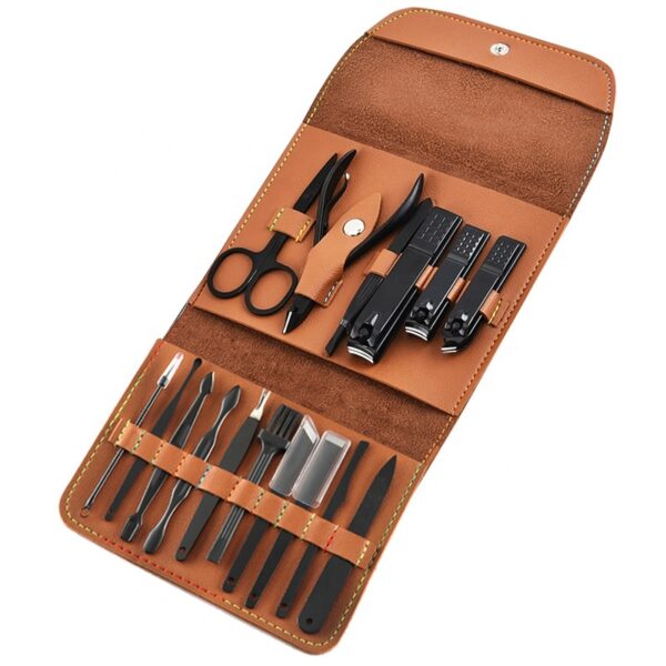 Manicure and Pedicure Set 16-Piece Collection Model 16-Leather (8)